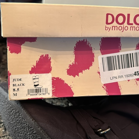 Dolce by Mojo moxy Jude black tall flat boots NIB 8.5 - Picture 11 of 11